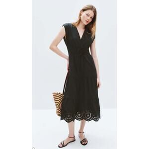 Rails Lucia Midi Dress in Black Size XL